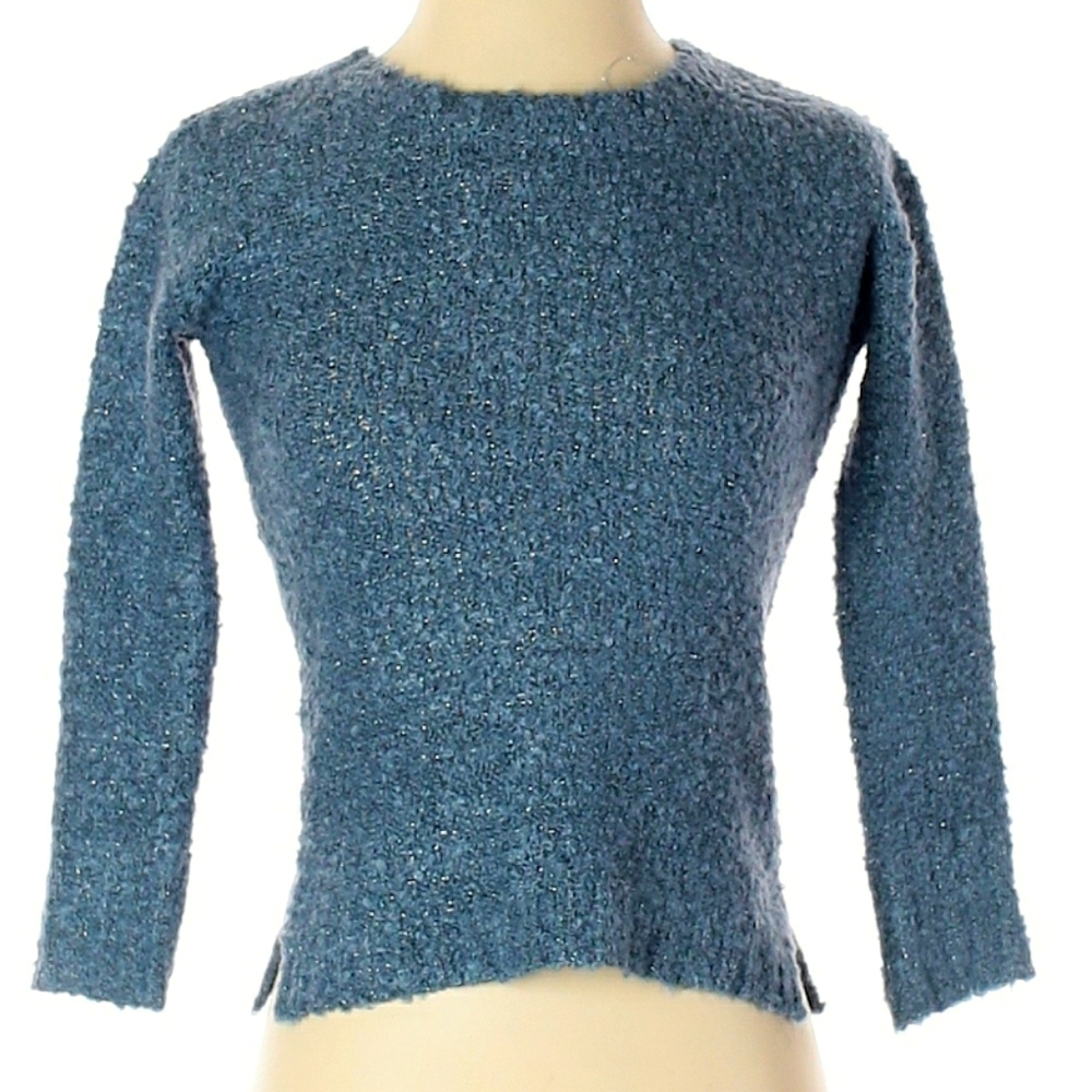 NWOT 'Copper Key' Blue Fuzzy Sweater